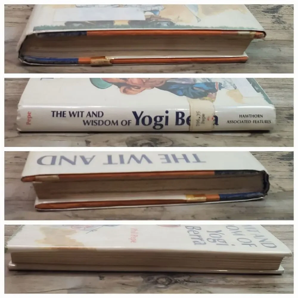 Wit and Wisdom of Yogi Berra Book - Phil Pepe Hardcover EX LIBRARY 1974